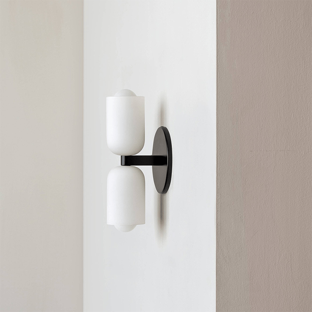 Contemporary Glass Dual Sided Table Lamp