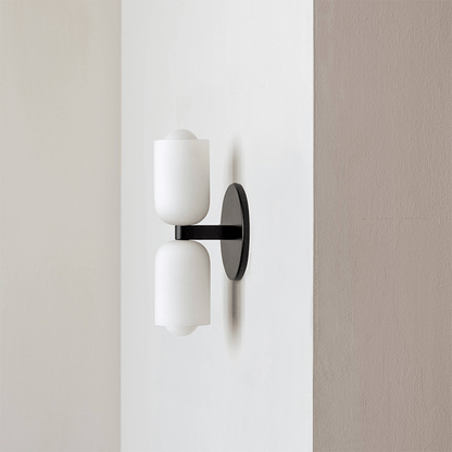 Contemporary Glass Dual Sided Table Lamp