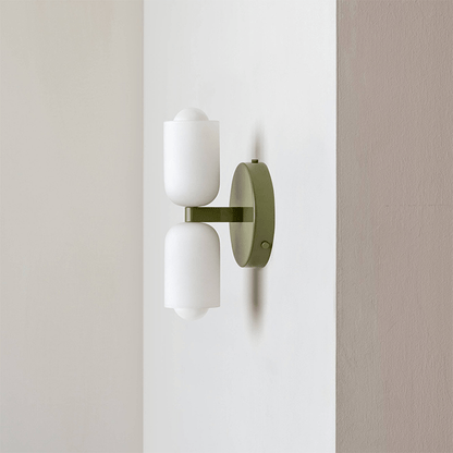 Contemporary Glass Dual Sided Table Lamp