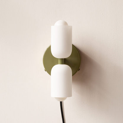 Contemporary Glass Dual Sided Table Lamp