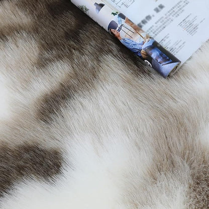 Plush Synthetic Fur Throw Blanket