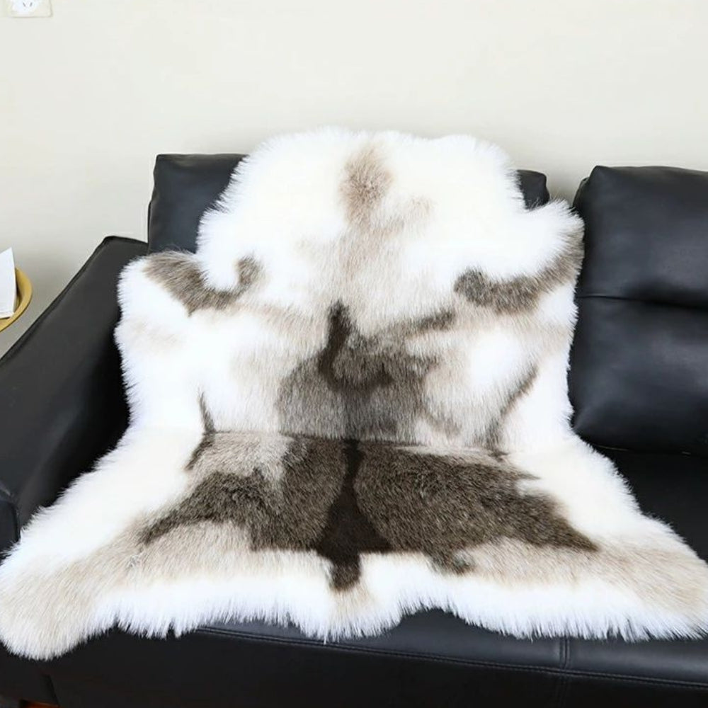 Plush Synthetic Fur Throw Blanket