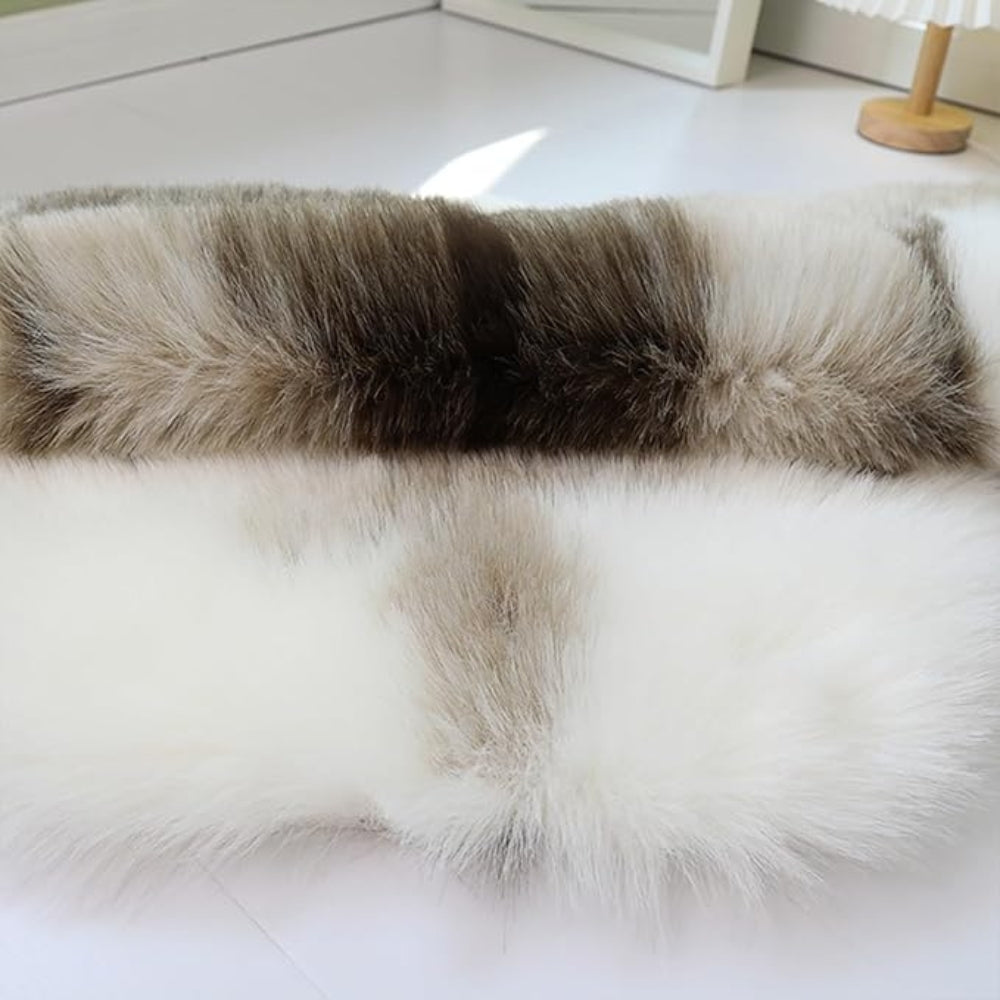 Plush Synthetic Fur Throw Blanket