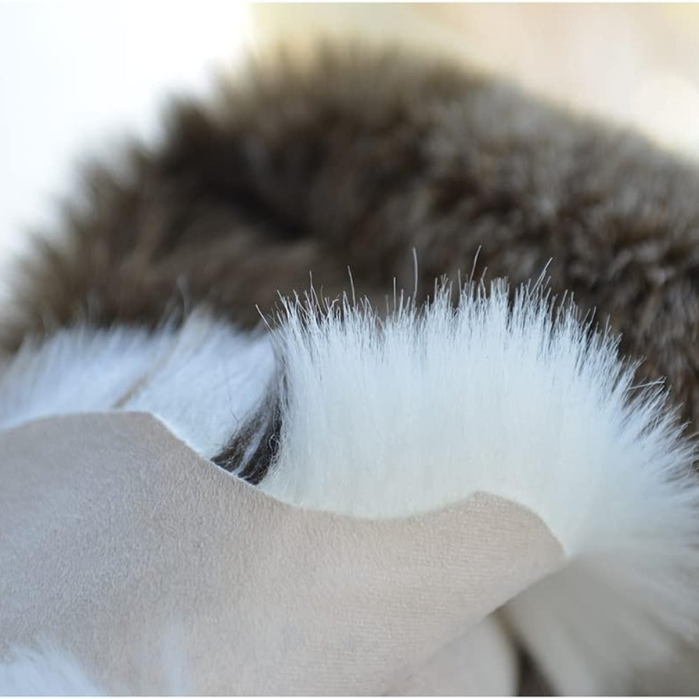 Plush Synthetic Fur Throw Blanket