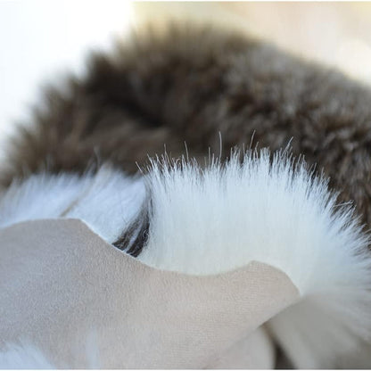 Plush Synthetic Fur Throw Blanket