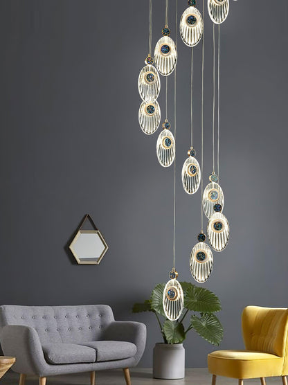 Crystal Drop Pendant Ceiling Light