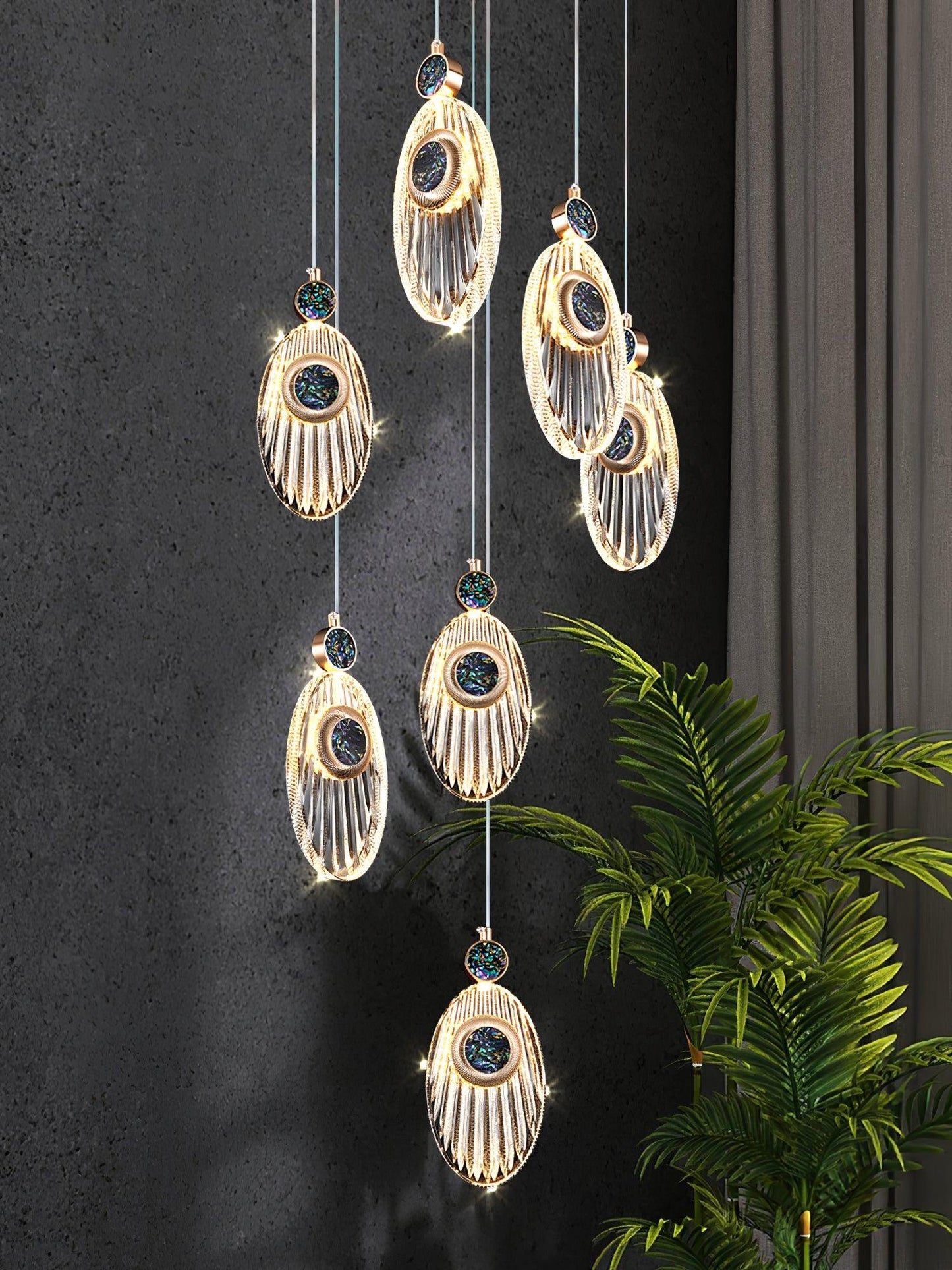 Crystal Drop Pendant Ceiling Light