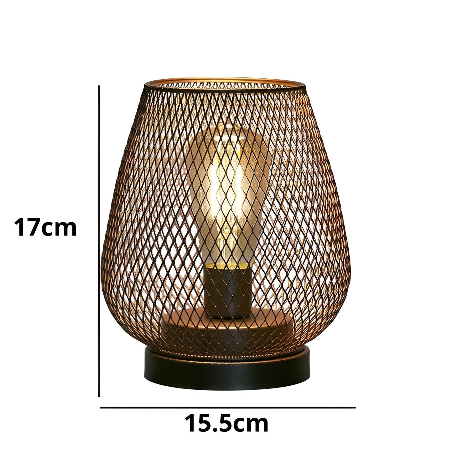 Metal Cage Wireless LED Desk Lamp