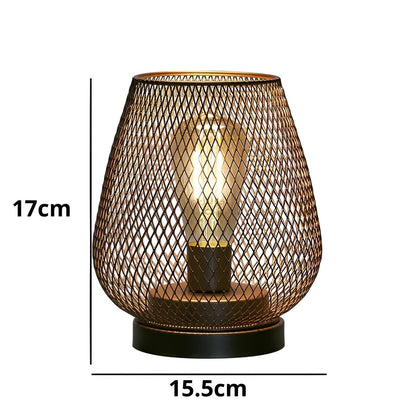 Metal Cage Wireless LED Desk Lamp
