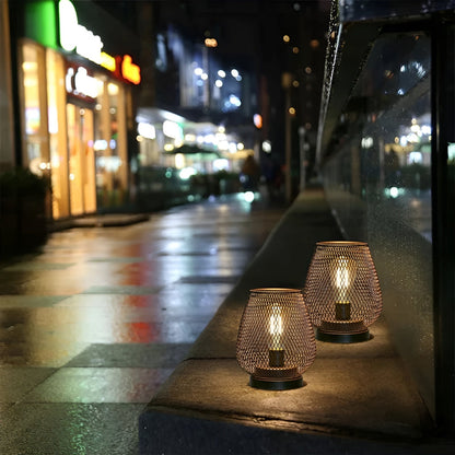 Metal Cage Wireless LED Desk Lamp