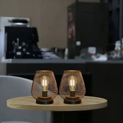 Metal Cage Wireless LED Desk Lamp
