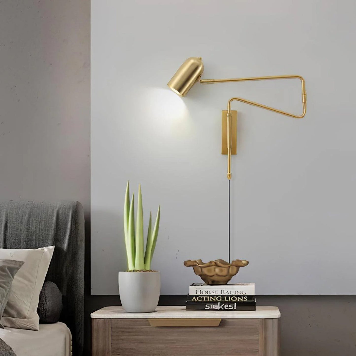 Flexible Swing Plug-in Wall Light Fixture