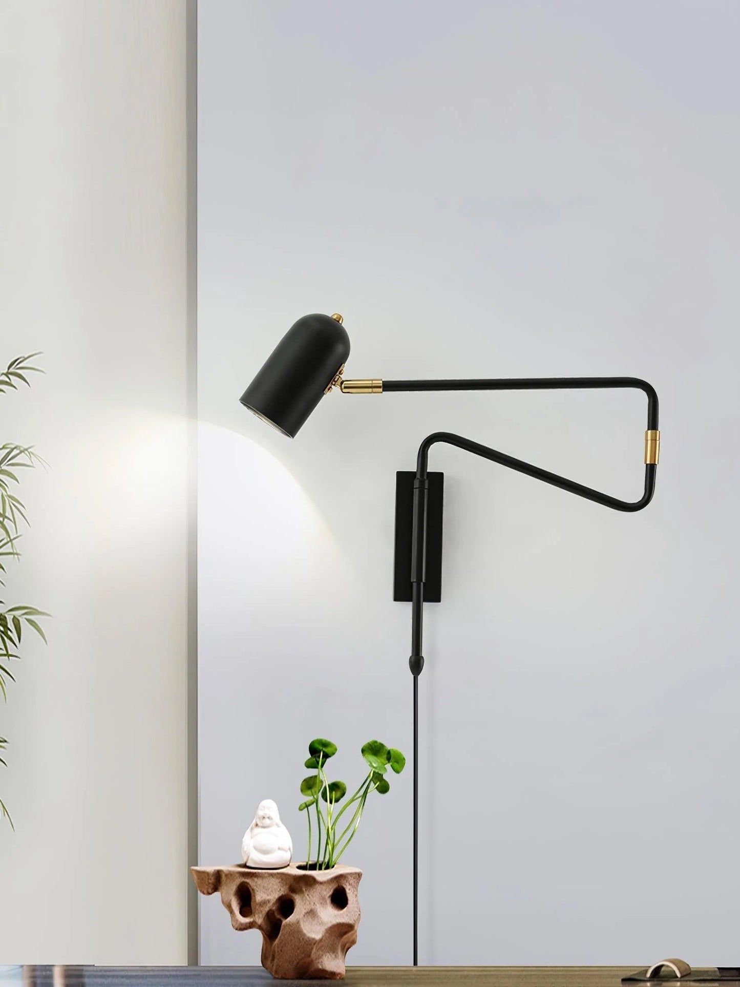 Flexible Swing Plug-in Wall Light Fixture