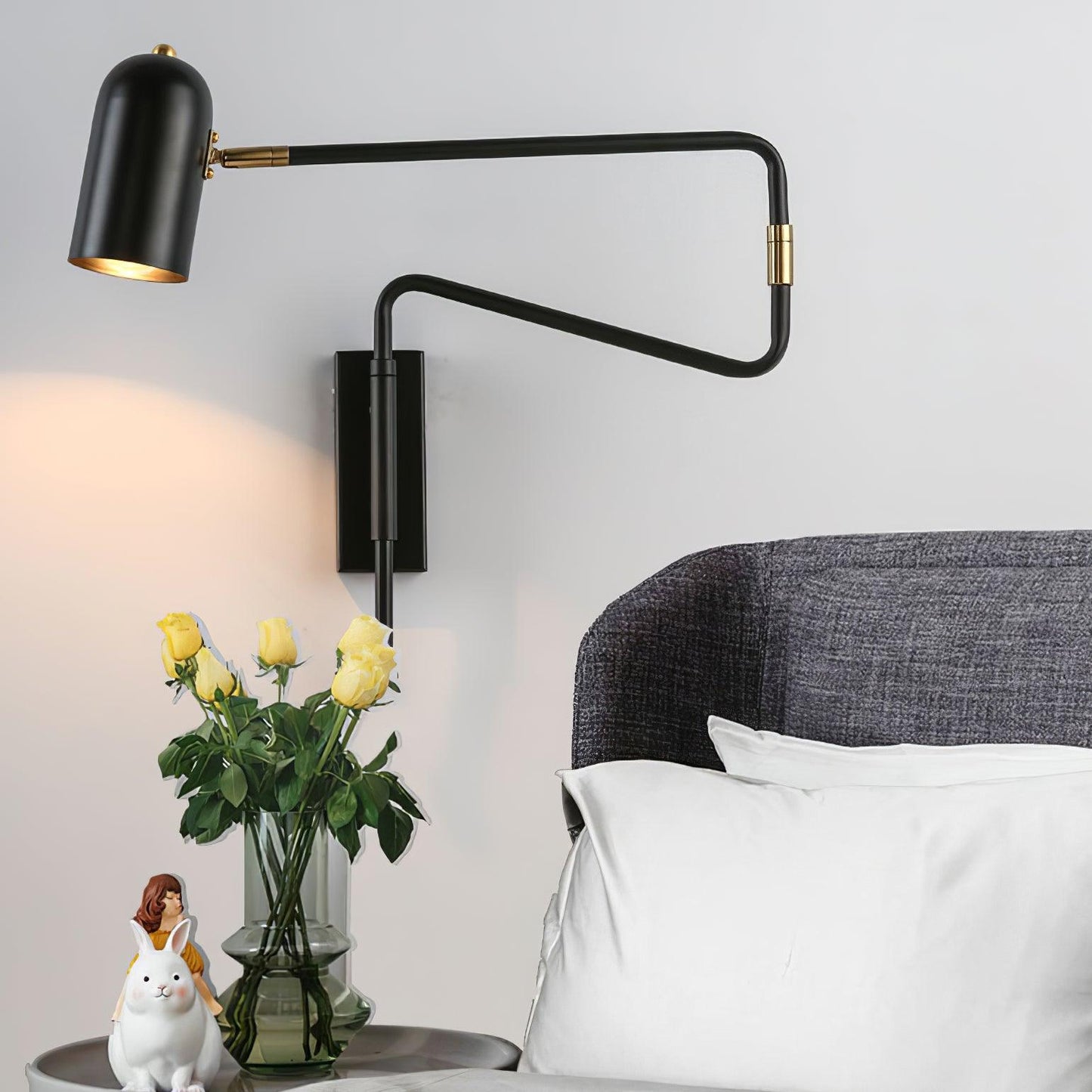 Flexible Swing Plug-in Wall Light Fixture