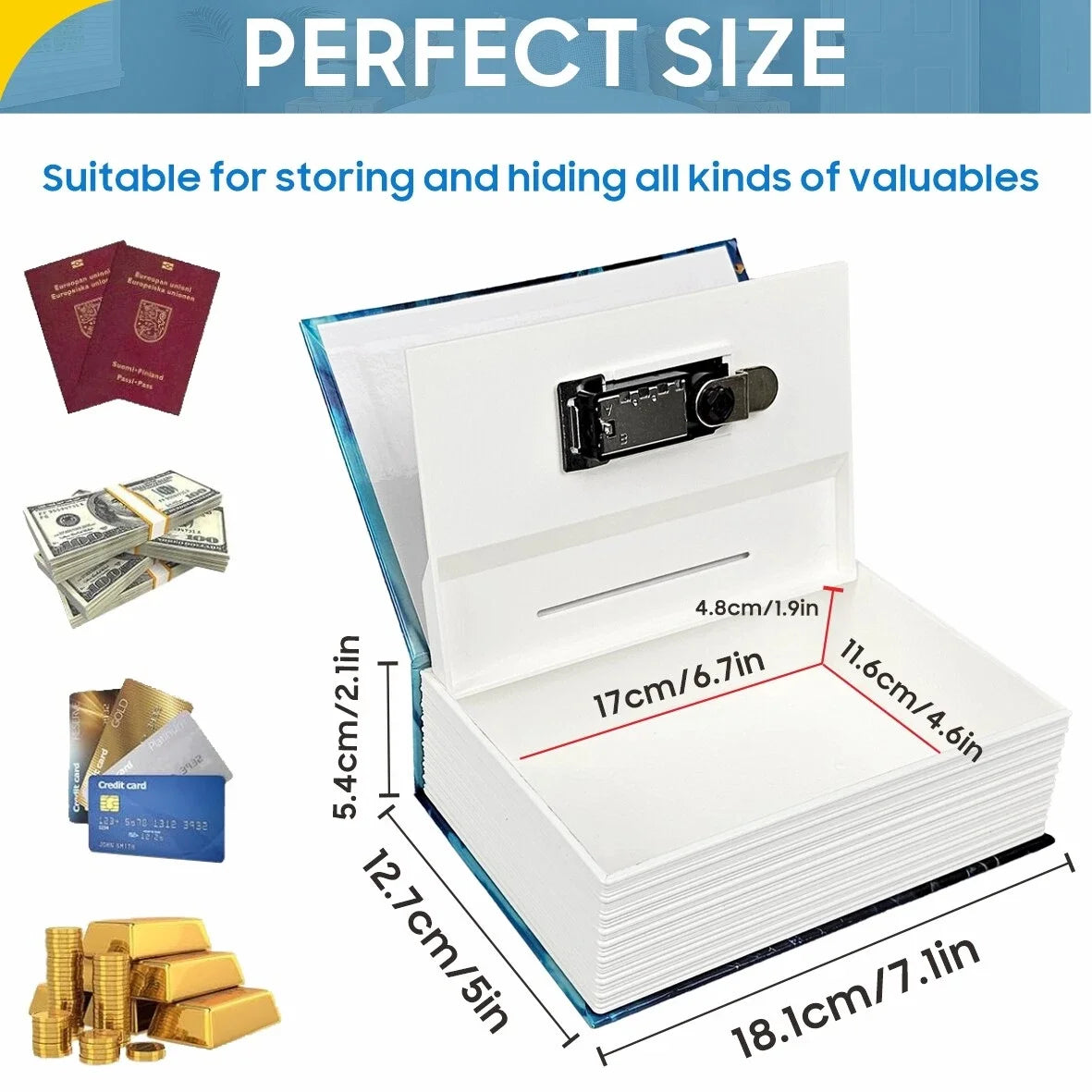 Secret Book Storage Safety Box