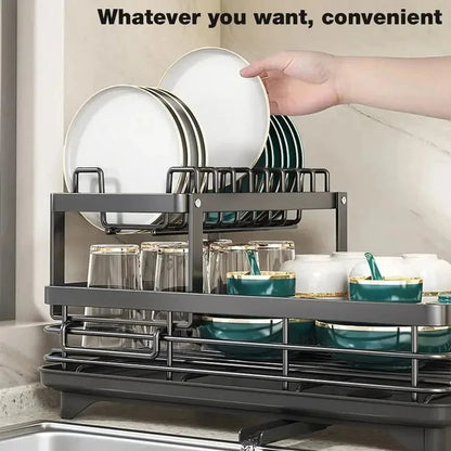 Foldable Metal Kitchen Dish Rack