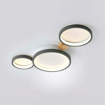 Rustic Wooden 20 LED Multi-Light Ceiling Fixture