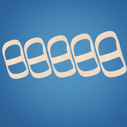 Flexible 8 Ring Finger Splint for Pain Relief Support
