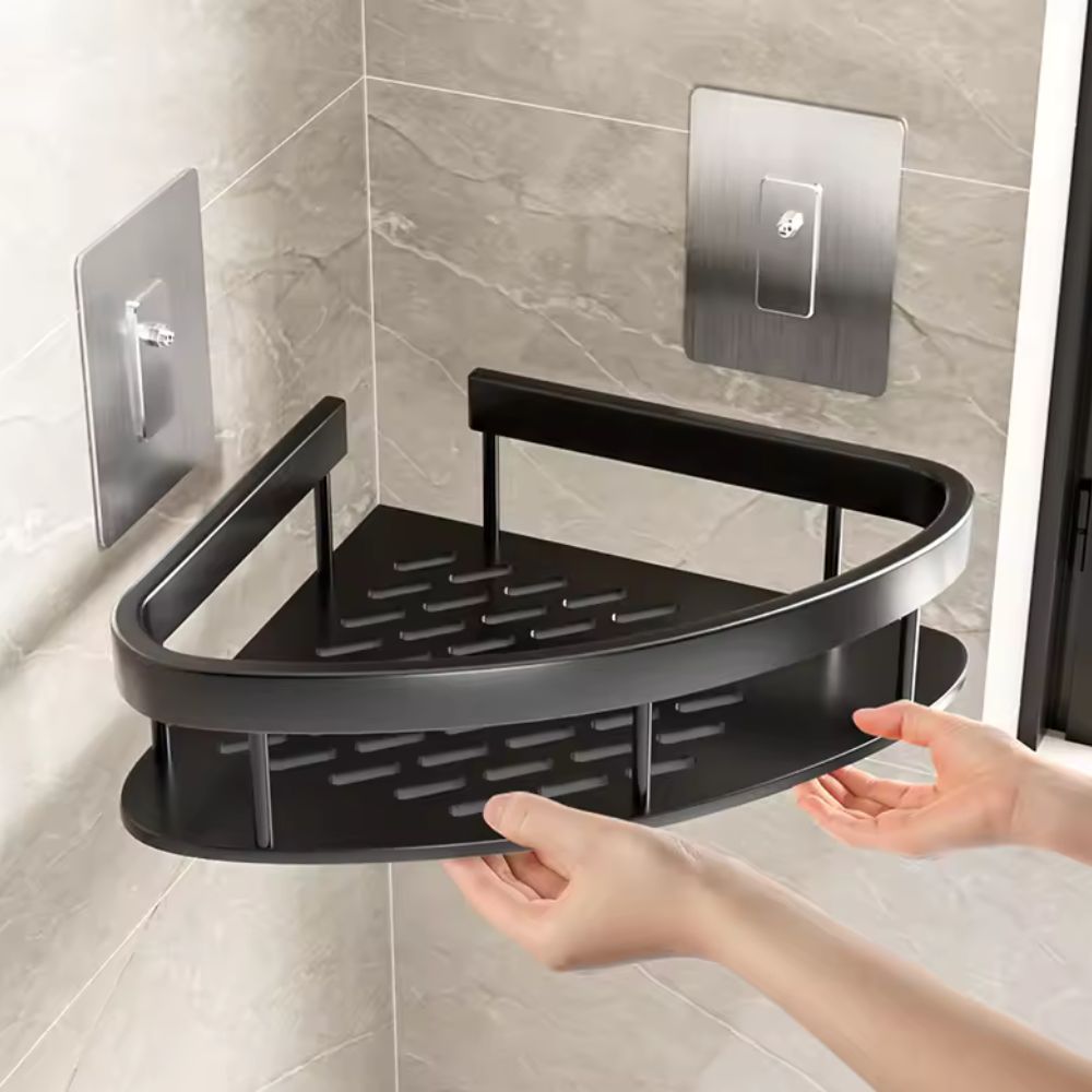 Stainless Steel Curved Shower Caddy