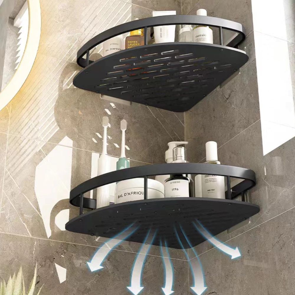 Stainless Steel Curved Shower Caddy