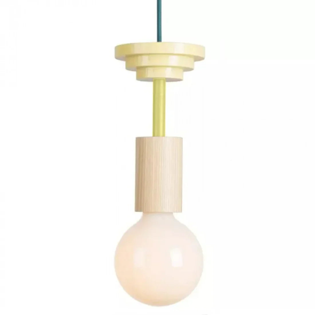 Colorful Wooden Adjustable Ceiling Lamp