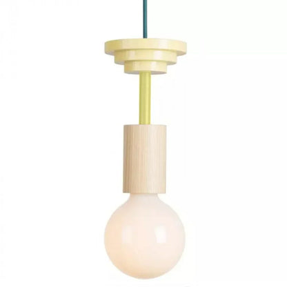 Colorful Wooden Adjustable Ceiling Lamp