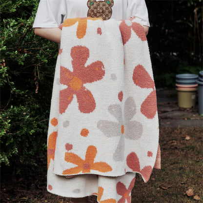 Soft Plush Floral Blanket