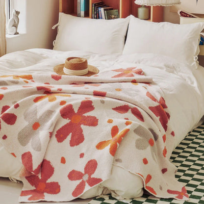 Soft Plush Floral Blanket - Cofik