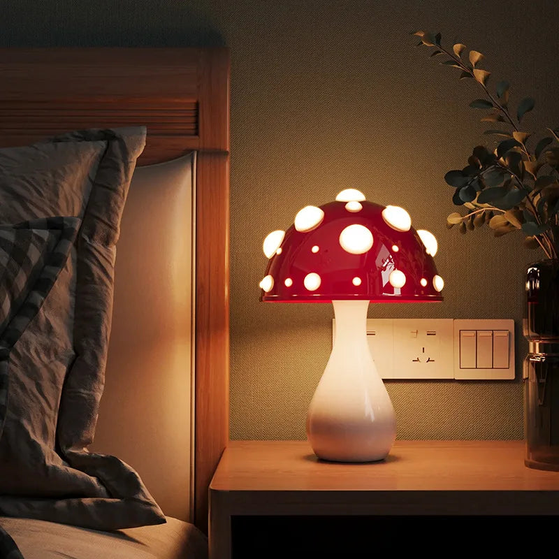 Vintage LED Mushroom Table Light