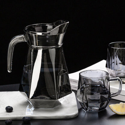 Warm Honeycomb Glass Tea Cups