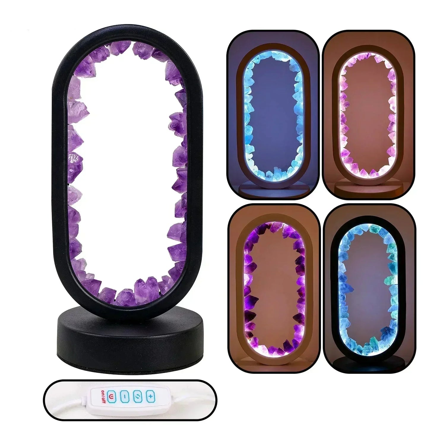 Elegant Glass Desk Lamp with Warm Glow