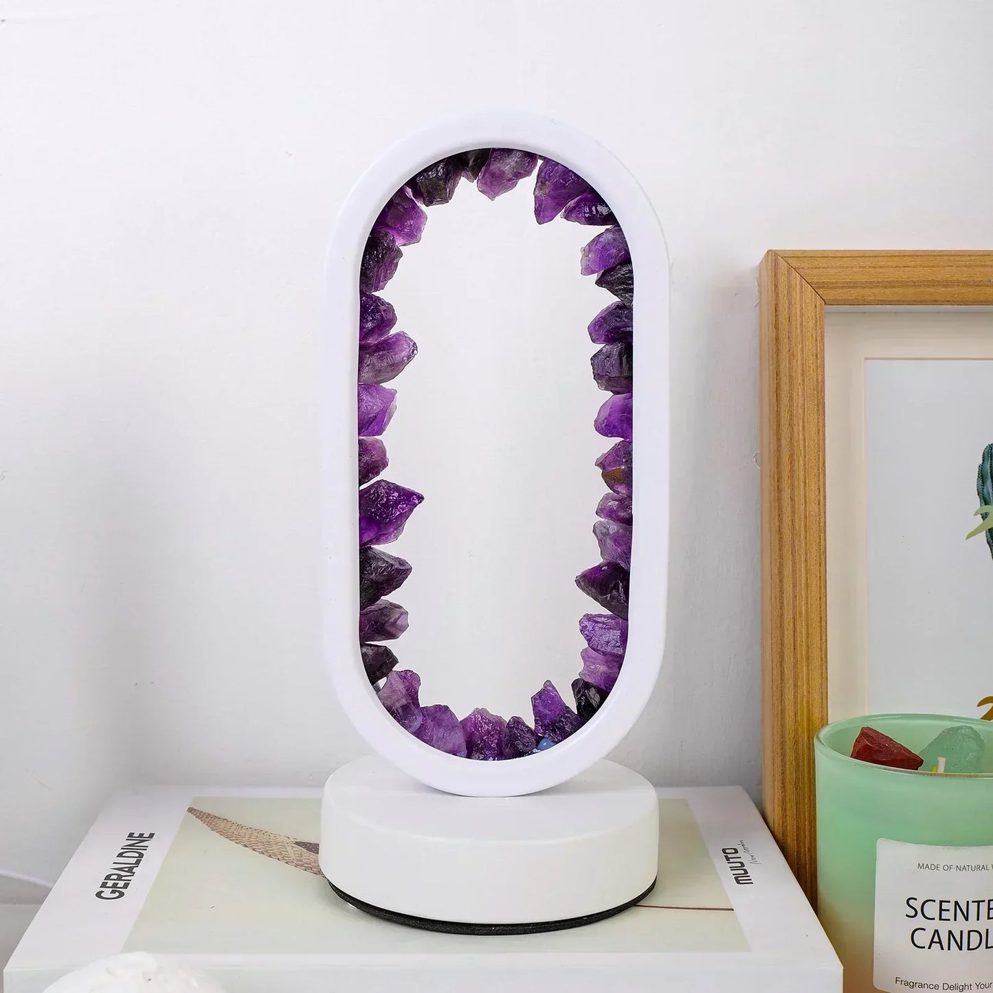 Elegant Glass Desk Lamp with Warm Glow