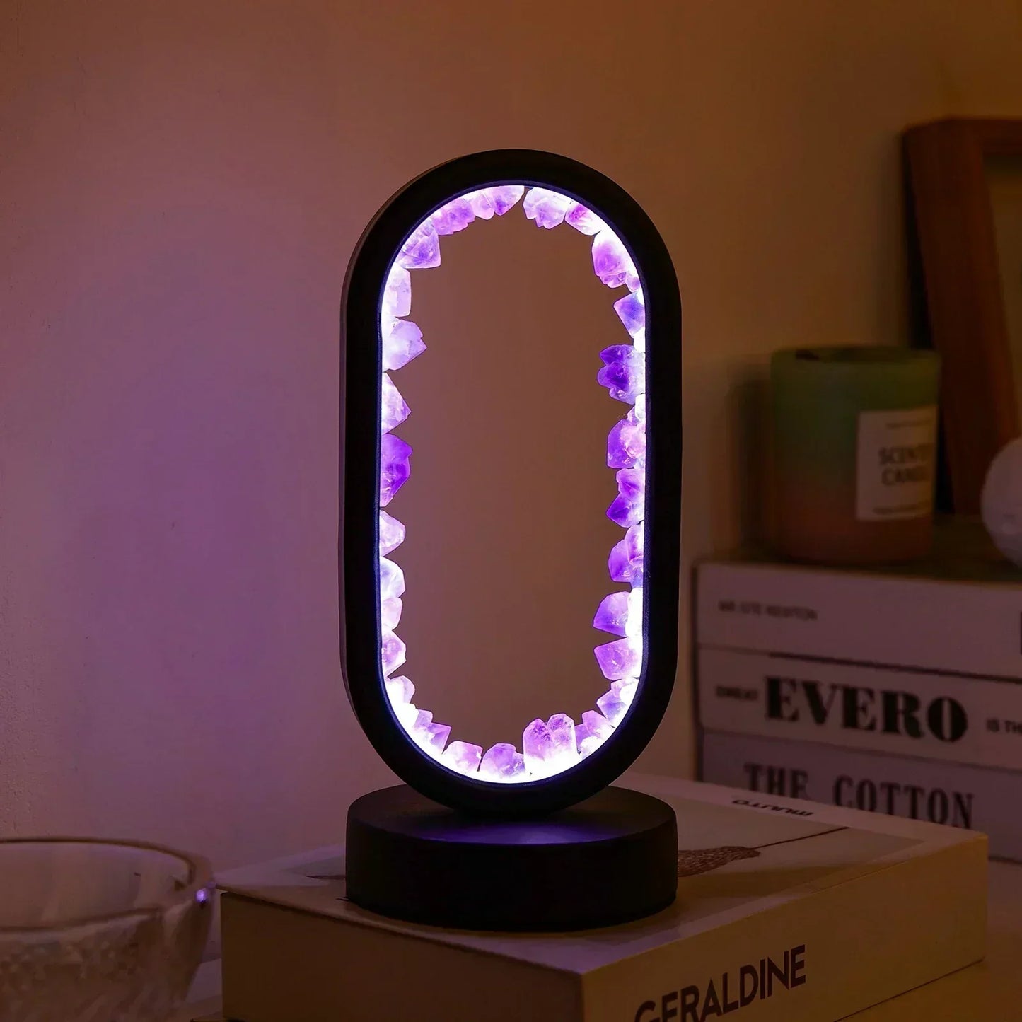 Elegant Glass Desk Lamp with Warm Glow
