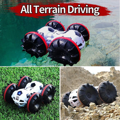 Fun RC Stunt Car Boat Toy for Kids