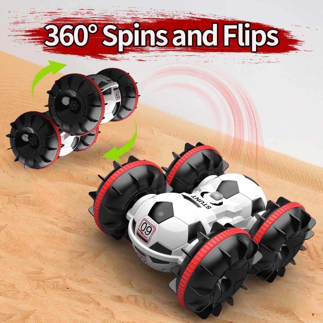Fun RC Stunt Car Boat Toy for Kids