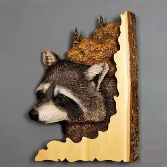 Handcrafted Wood Animal Wall Art Decor