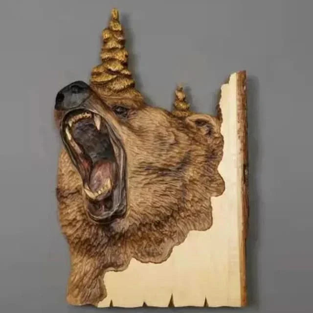 Handcrafted Wood Animal Wall Art Decor