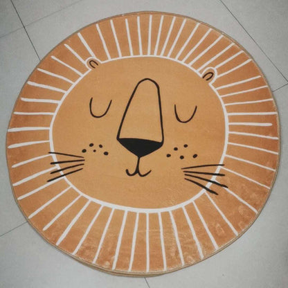 Colorful Fun Kids Round Rug Soft Play Mat