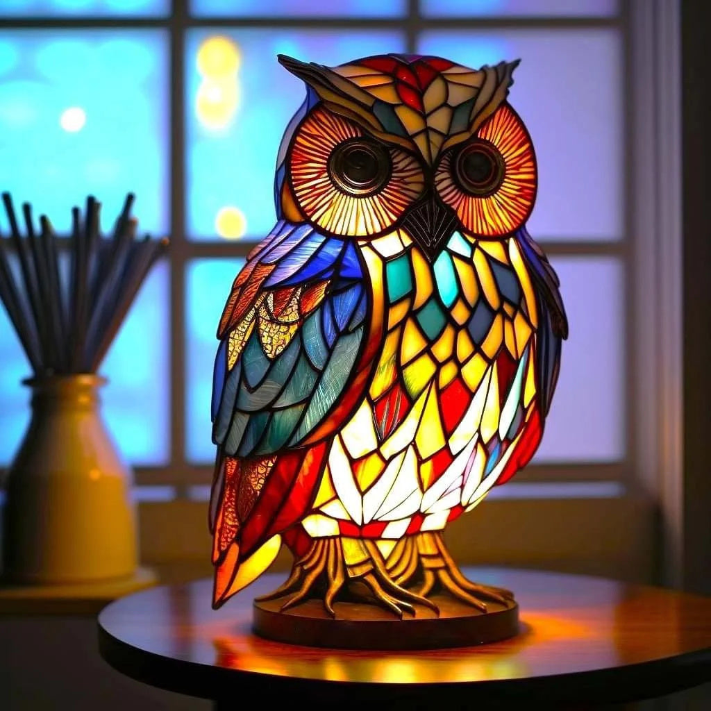 Colorful zoo glass desk lamp - Cofik