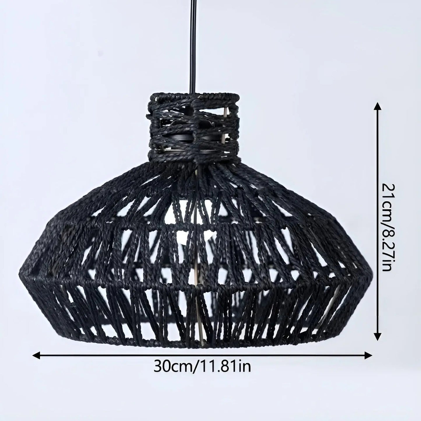 Classic Woven Rattan Hanging Lamp