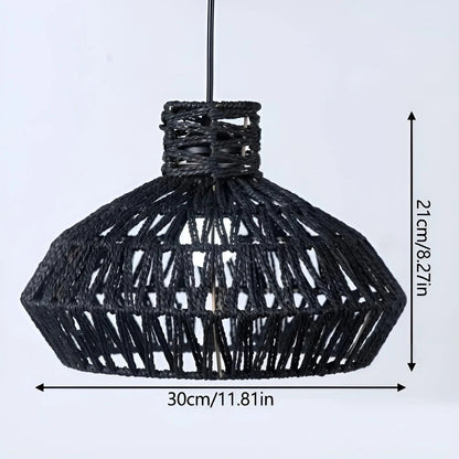 Classic Woven Rattan Hanging Lamp