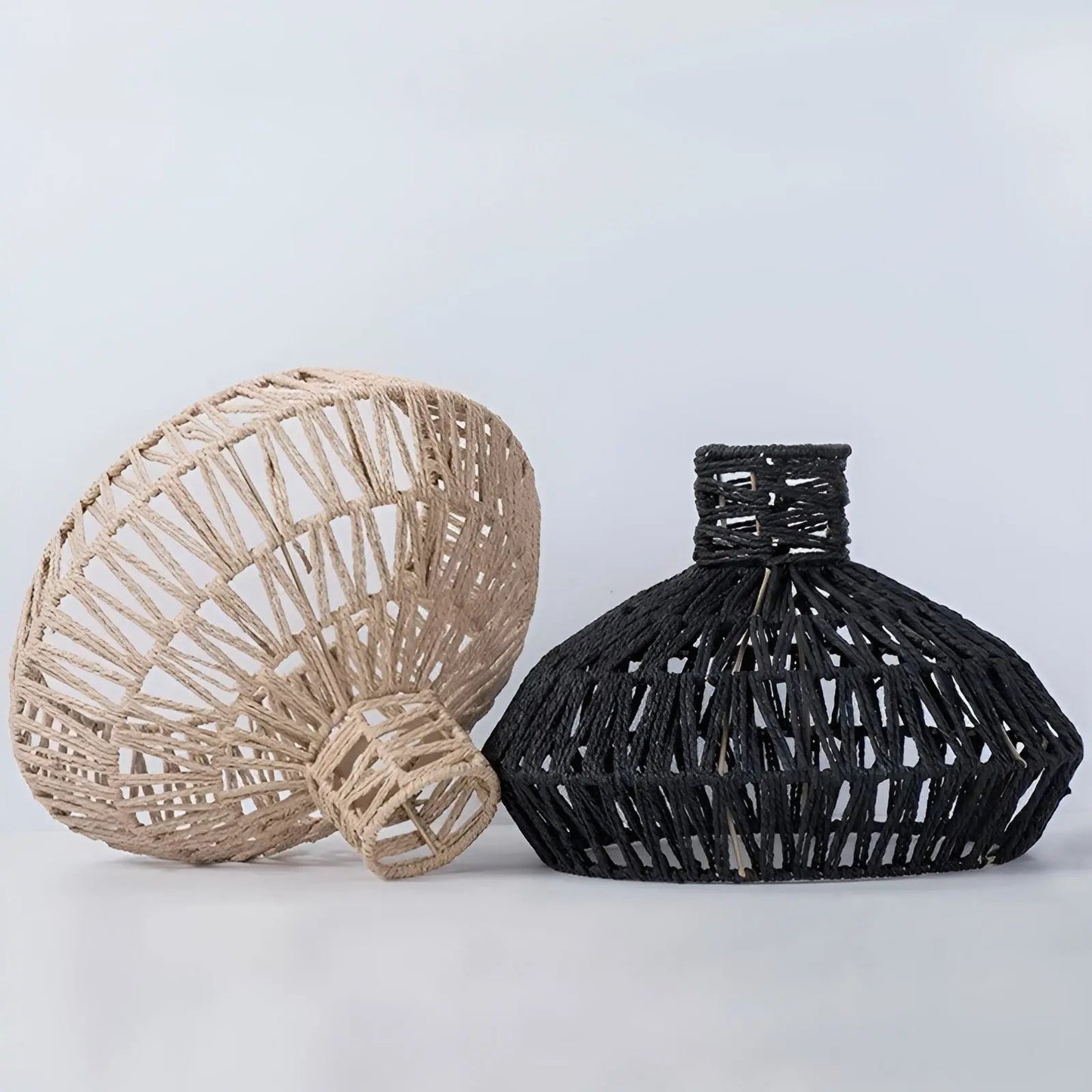 Classic Woven Rattan Hanging Lamp