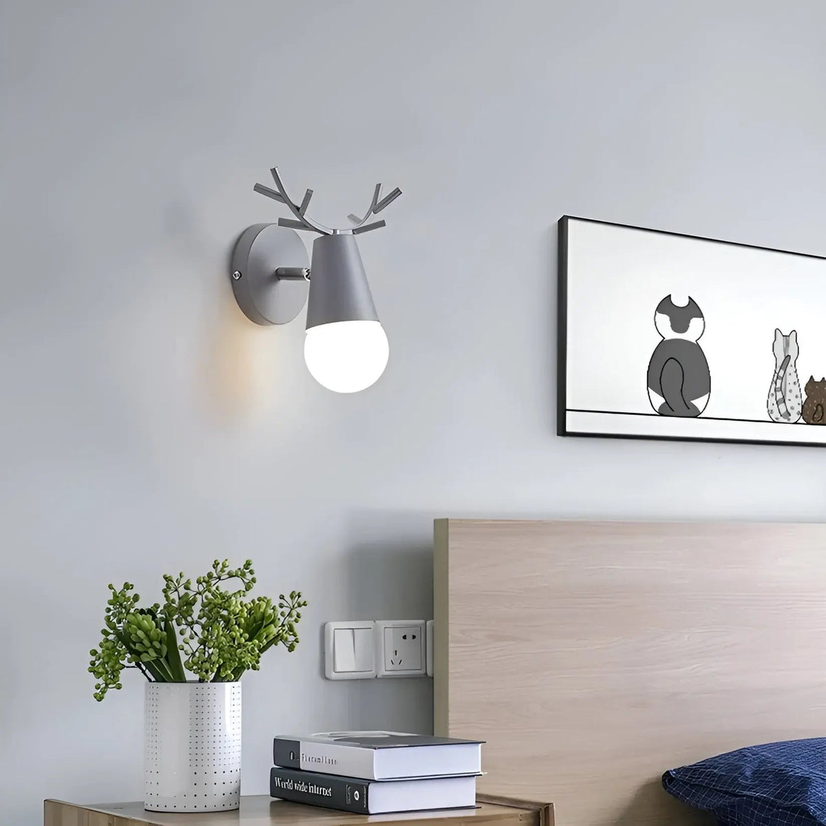 Modern Reindeer LED Wall Light