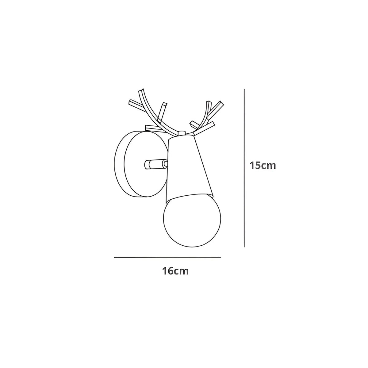 Modern Reindeer LED Wall Light
