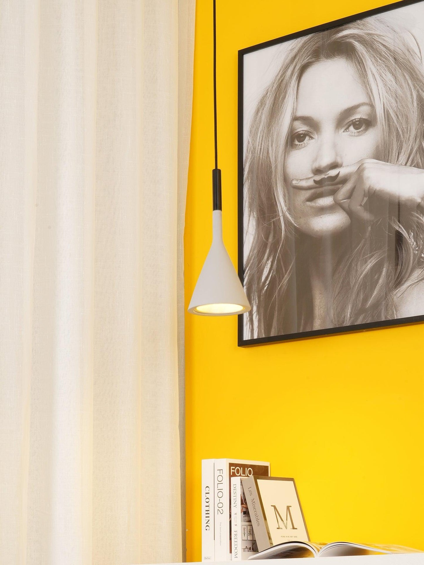 Modern Round Cement Hanging Light