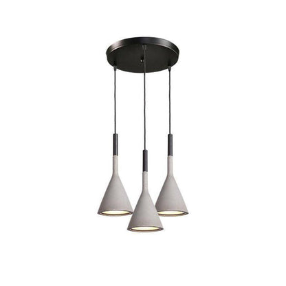 Modern Round Cement Hanging Light