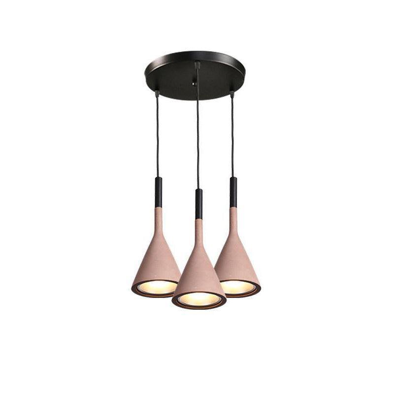 Modern Round Cement Hanging Light