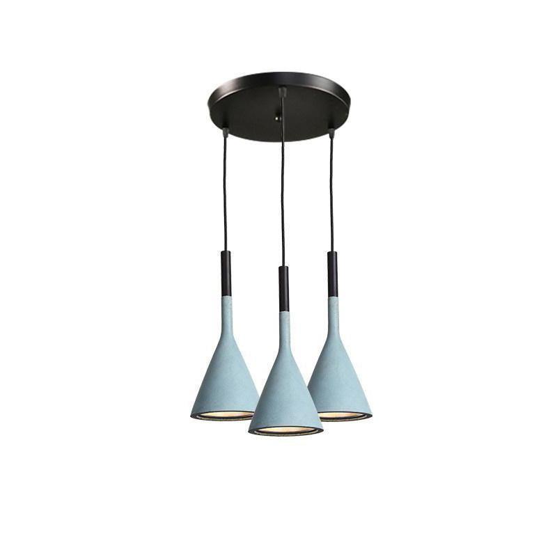 Modern Round Cement Hanging Light