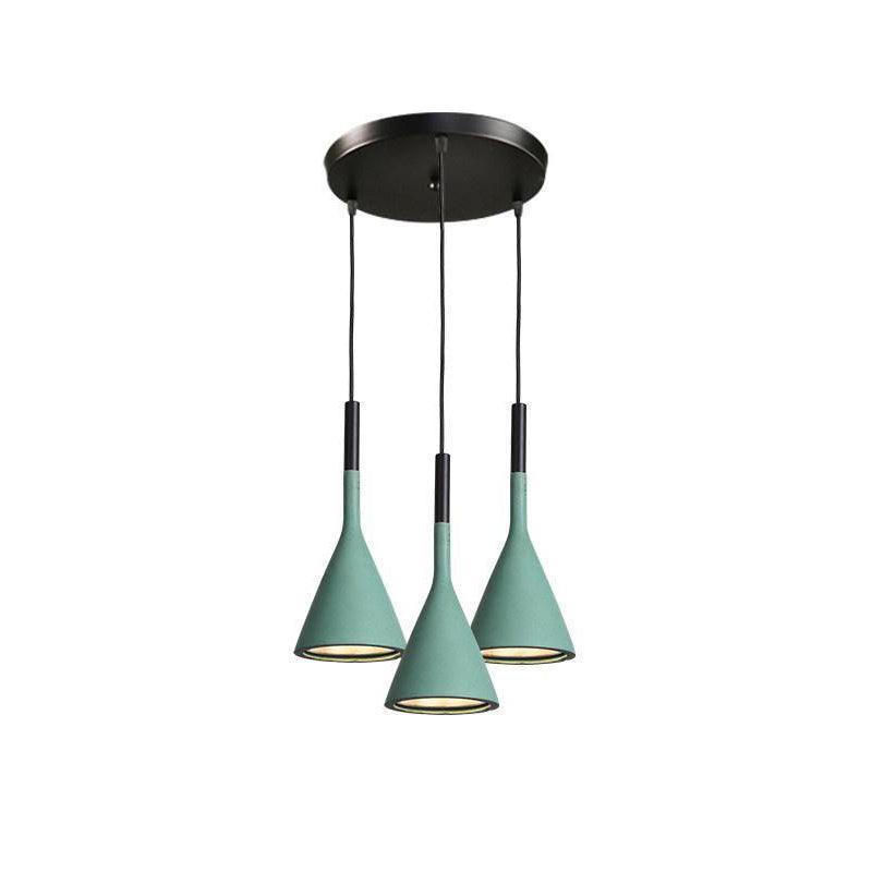 Modern Round Cement Hanging Light
