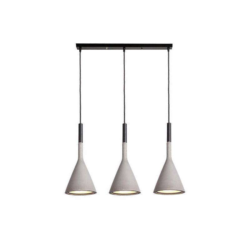 Modern Round Cement Hanging Light